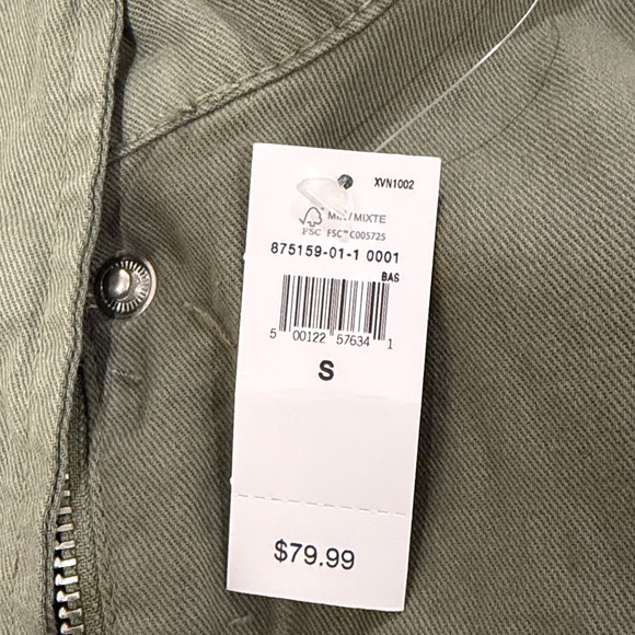 GAP Walden Green Canvas Utility Jacket/NWT/S - Picture 12 of 16